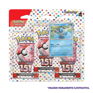Pokémon TCG: Scarlet & Violet 151 - Checklane 3-Booster Blister - Squirtle - PT