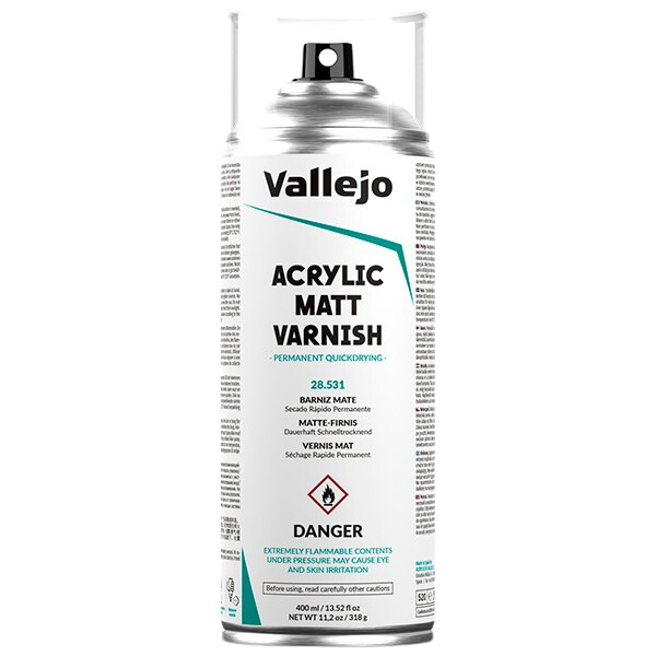 Vallejo - Matte Spray Varnish 531 - 400 ml