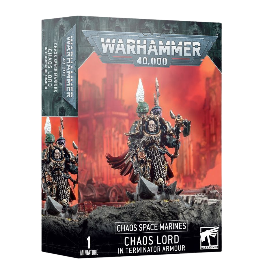Chaos Space Marines: Sorcerer/ Chaos Lord In Terminator Armour