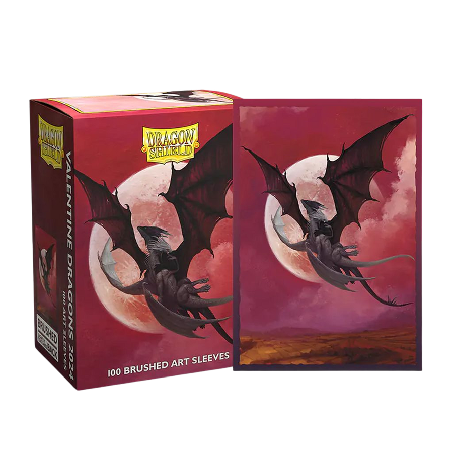 Dragon Shield Brushed Art Sleeves - Valentine 2024 (100 Sleeves)