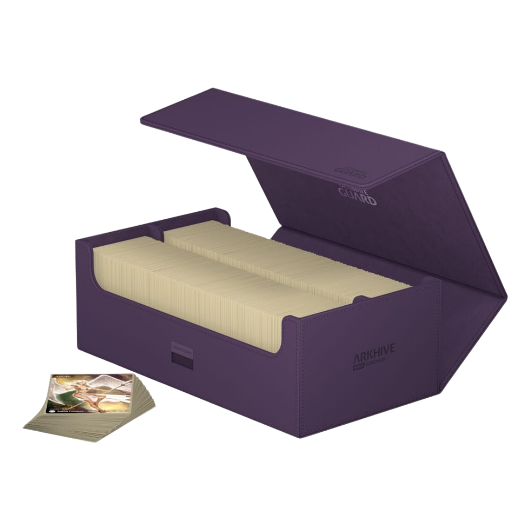 Ultimate Guard Arkhive 800+, Deck Case For 800 Double-Sleeved Tcg Cards, Purple, Compatible With Boulders, Magnetic Closure & Microfiber Inner Lining…
