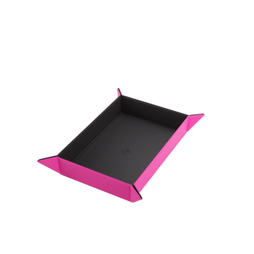 Gamegenic - Magnetic Dice Tray Rectangular Black/Pink
