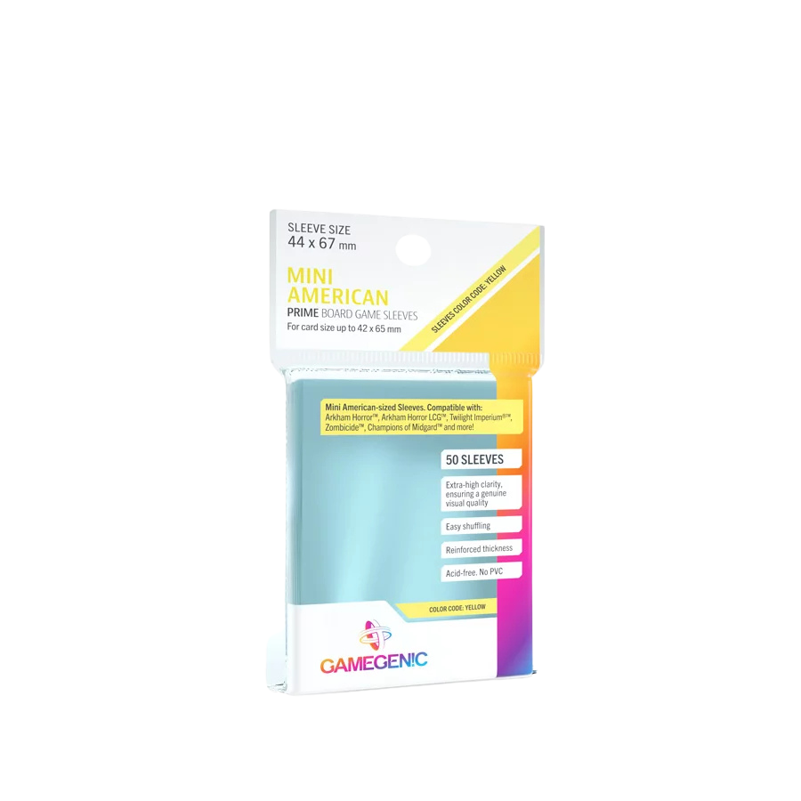 Gamegenic - PRIME MINI AMERICAN-SIZED SLEEVES 44 X 67 MM