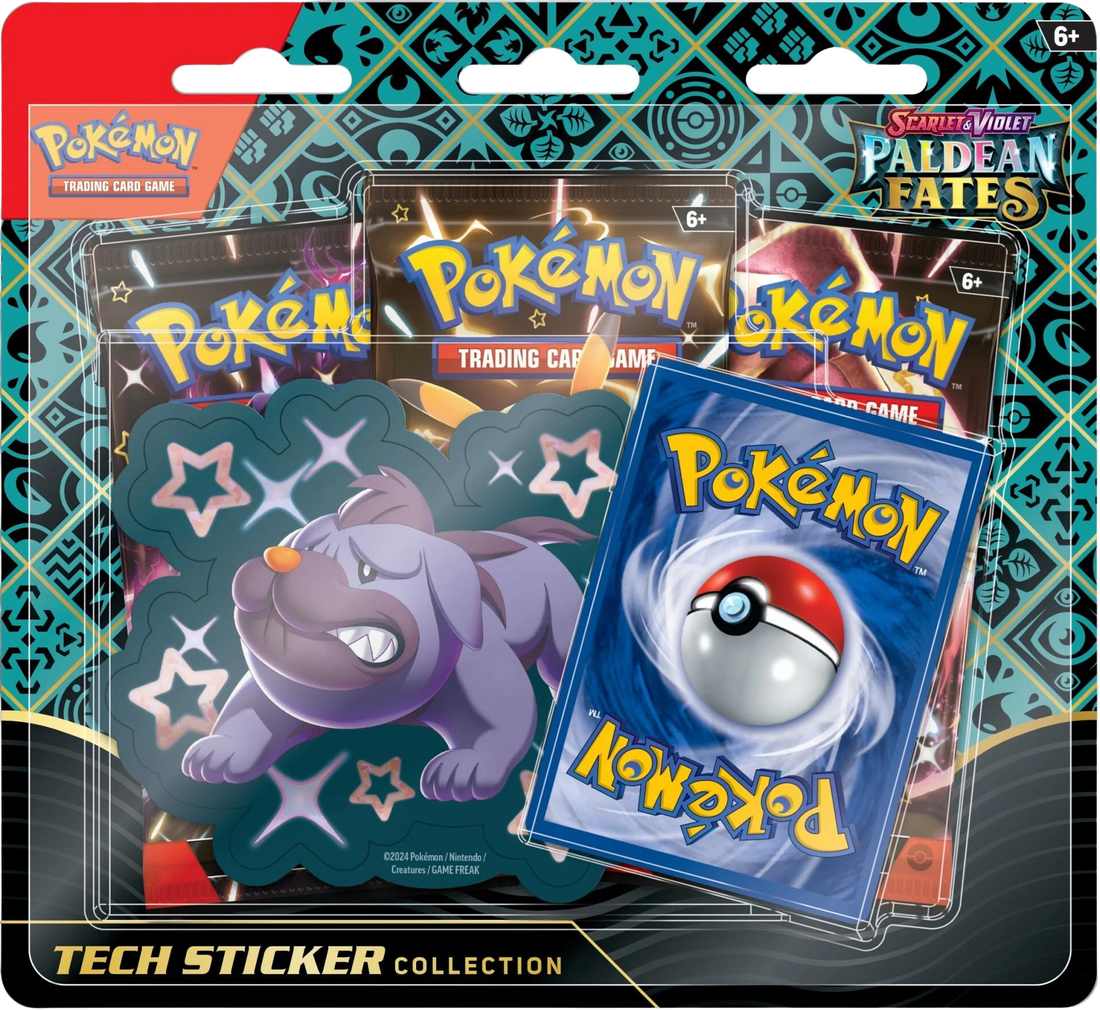 Pokémon TCG: 4.5 Scarlet & Violet - Paldean Fates Tech Sticker Collection - Maschiff