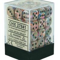 Chessex Dice Block: Signature Festive Vibrant w/brown - 12mm D6 (36)