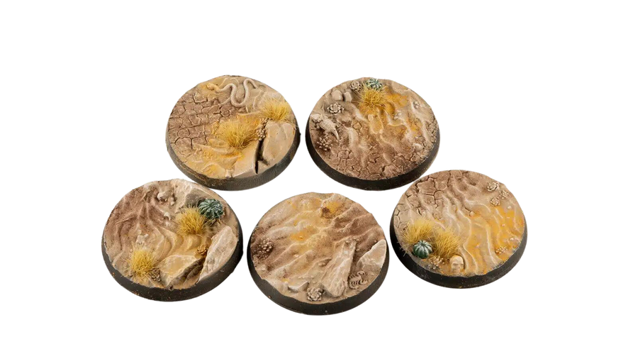 Gamers Grass - Deserts of Maahl Bases - Round 40mm (x5)