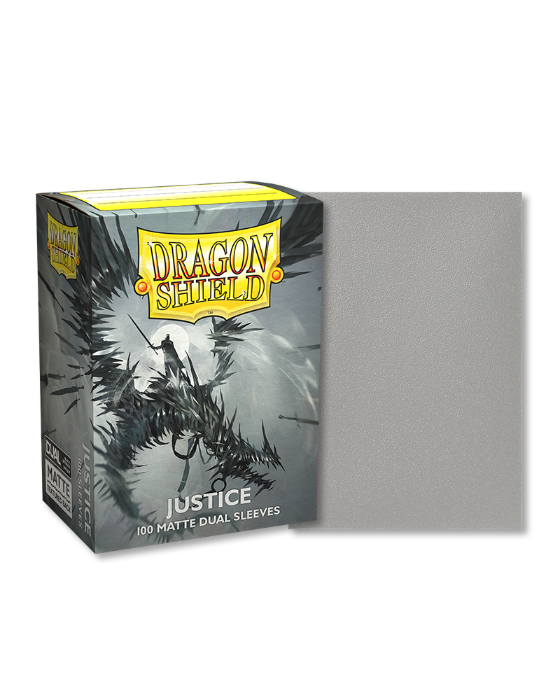 Dragon Shield Sleeves - Standard size - Matte Dual - Justice (100 Slee –  Versus Gamecenter