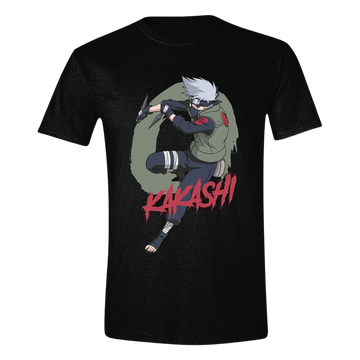 Naruto Shippuden T-Shirt Kakashi Fighting Size L