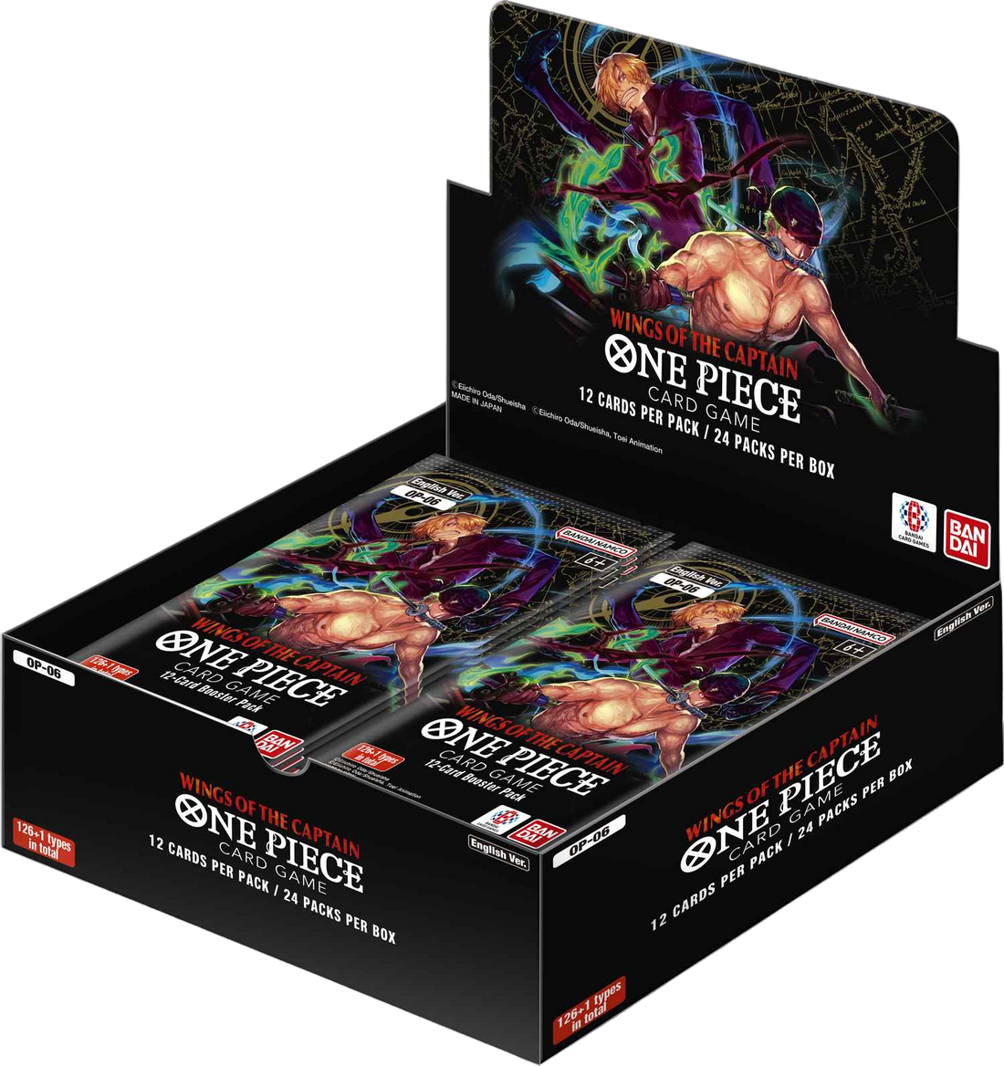 One Piece Card Game - Wings of the Captain OP06 Booster Display (24 Packs) - EN