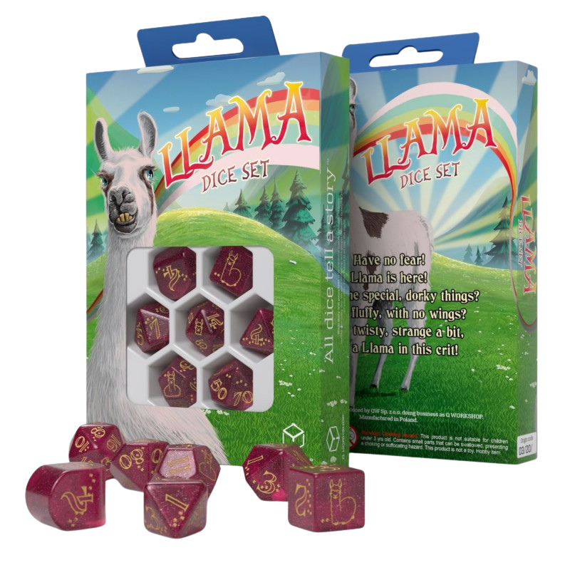Llama Dice Set: Puffy