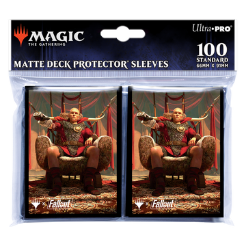 UP - Fallout 100ct Deck Protector Sleeves Caesar, Legion’s Emperor for Magic: The Gathering