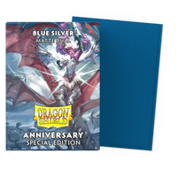 Dragon Shield Standard Matte Dual Sleeves - Special Edition - Blue Silver (100 Sleeves)