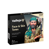 Vallejo - Set 16 Model Color Face & Skin Tones 18ml