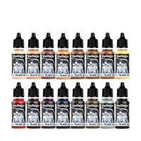 Vallejo - Set 16 Model Color Face & Skin Tones 18ml