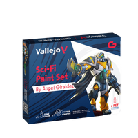Vallejo - Game Color 12 colors + figure Sci-Fi Paint Set by Angel Giraldez