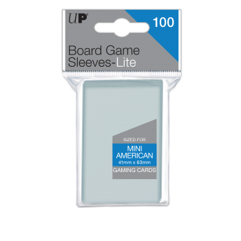 UP - Lite Mini American Board Game Sleeves 41mm x 63mm (100 Sleeves)