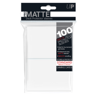 UP - Standard Deck Protector - PRO-Matte White (100 Sleeves)