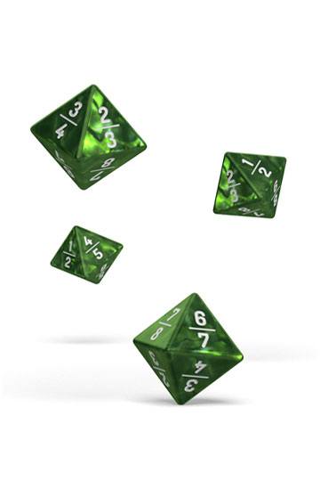 Oakie Doakie Dice D8 Goyf Dice Set Marble Green (4 Dice)