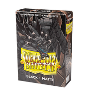 Dragon Shield Japanese Matte Sleeves - Black (60 Sleeves)