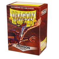 Dragon Shield Matte Sleeves - Crimson (100 Sleeves)