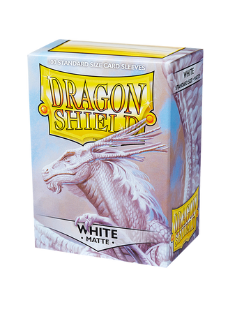 Dragon Shield Matte Sleeves - White (100 Sleeves)