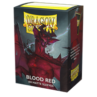 Dragon Shield Matte Sleeves - Blood Red (100 Sleeves)