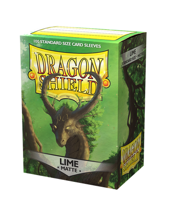 Dragon Shield Matte Sleeves - Lime (100 Sleeves)