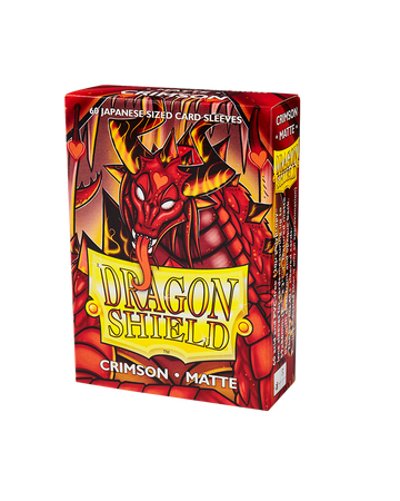 Dragon Shield Japanese Matte Sleeves - Crimson (60 Sleeves)