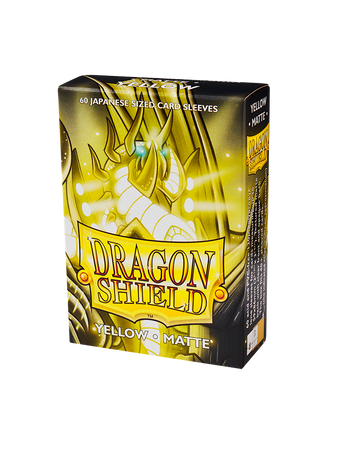 Dragon Shield Japanese Matte Sleeves - Yellow (60 Sleeves)