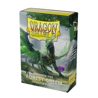 Dragon Shield Japanese Matte Sleeves - Forest Green (60 Sleeves)