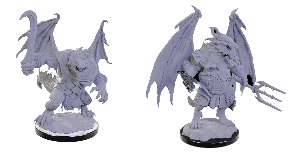 D&D Nolzur's Marvelous Miniatures: Draconian Foot Soldier & Mage