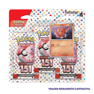 Pokémon TCG: Scarlet & Violet 151 - Checklane 3-Booster Blister - Charmander - PT