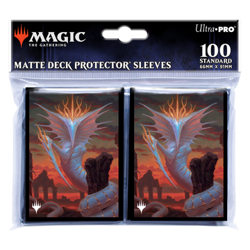 UP - Commander Masters 100ct Deck Protector Sleeves Silver Gravemother for Magic: The Gathering