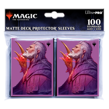 UP - Commander Masters 100ct Deck Protector Sleeves Urza, Lord High Artificer for Magic: The Gathering