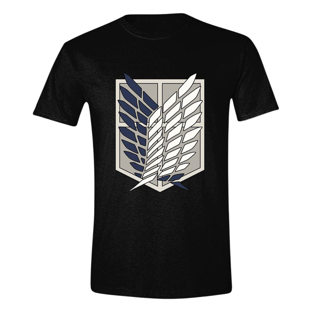 Attack on Titan T-Shirt Scout Shield Size L