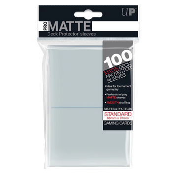 UP - Standard Sleeves - Pro-Matte - Clear (100 Sleeves)