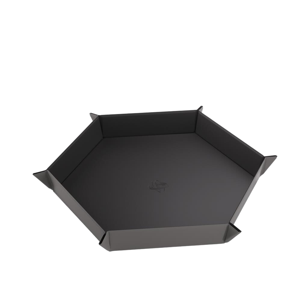 Gamegenic - Magnetic Dice Tray Hexagonal Black/Grey