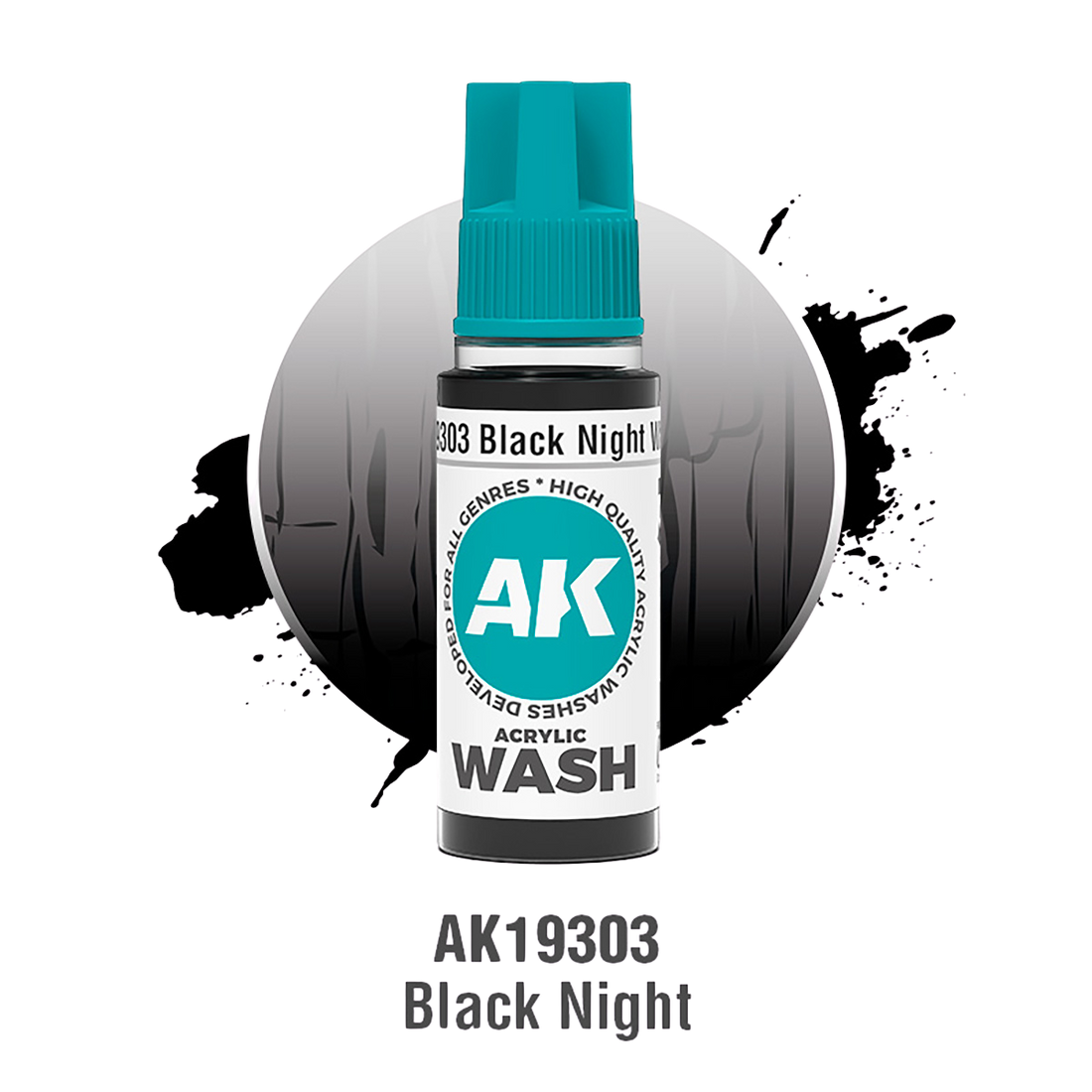 AK Interactive - BLACK NIGHT – ACRYLIC WASH