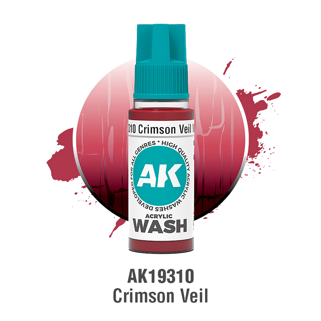 AK Interactive - CRIMSON VEIL – ACRYLIC WASH