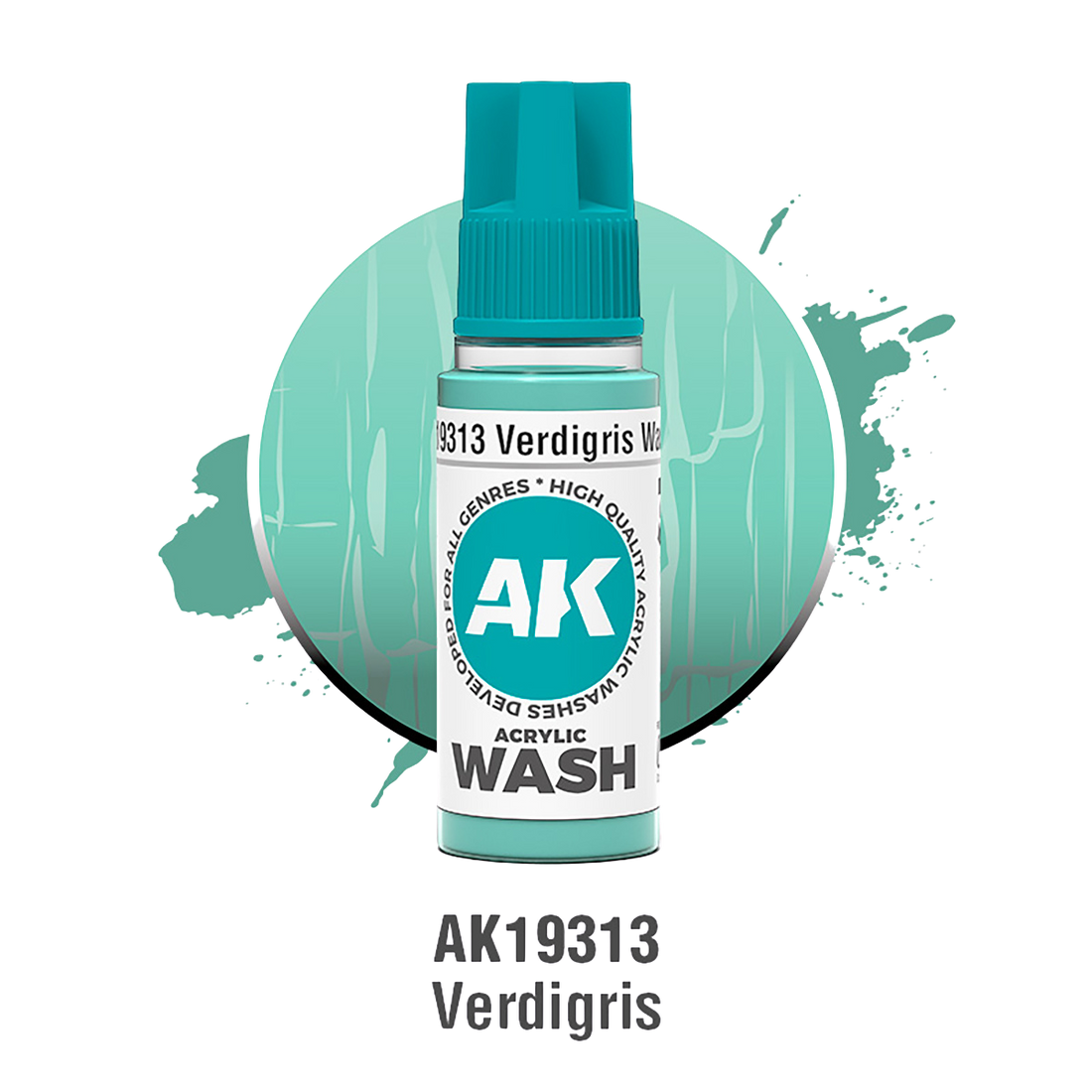 AK Interactive - VERDIGRIS – ACRYLIC WASH