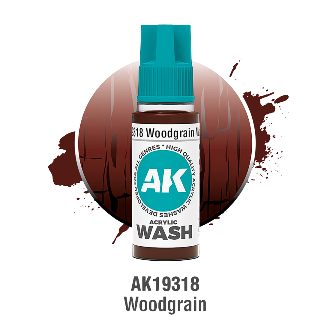 AK Interactive - WOODGRAIN – ACRYLIC WASH