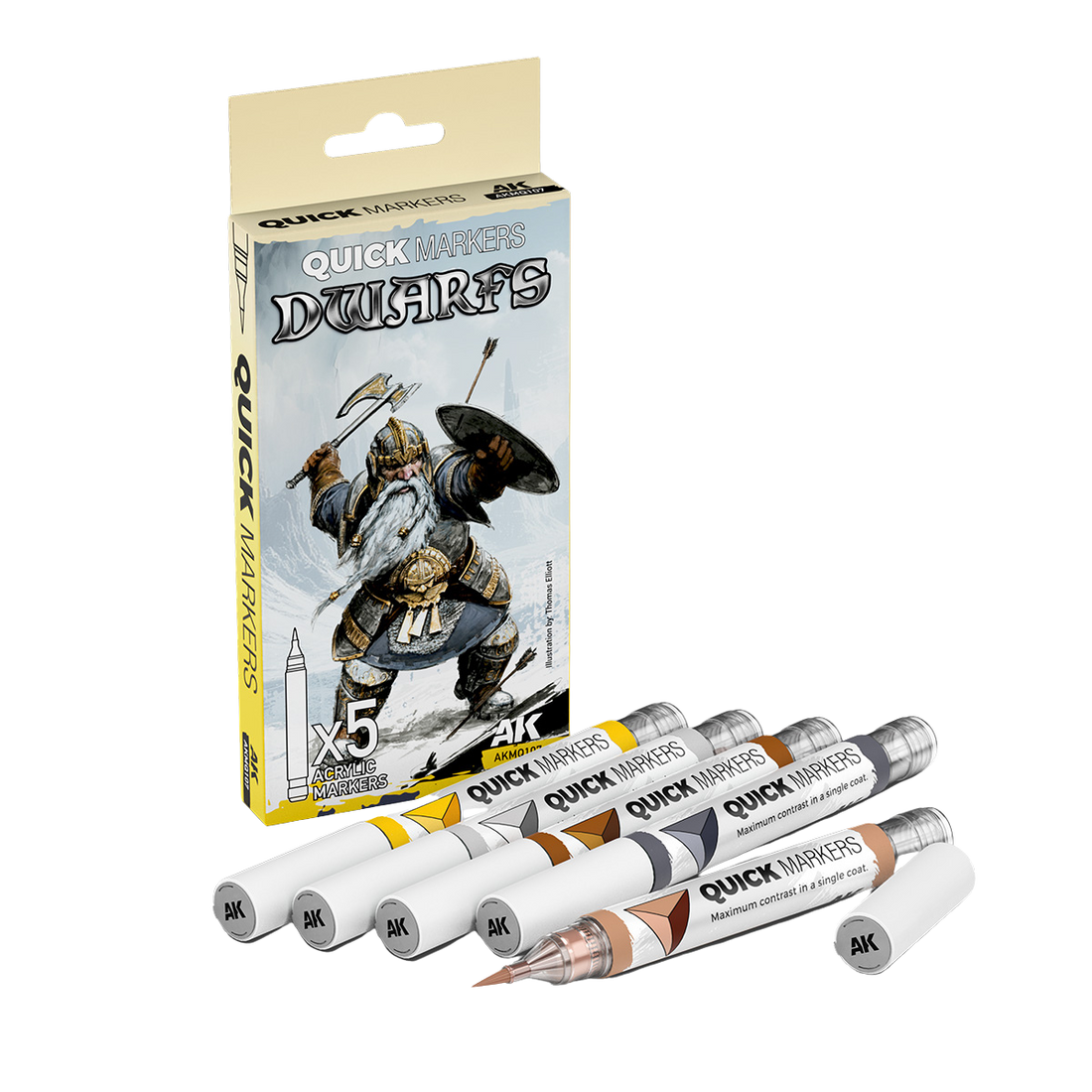AK Interactive - QUICKMARKER SET - DWARFS