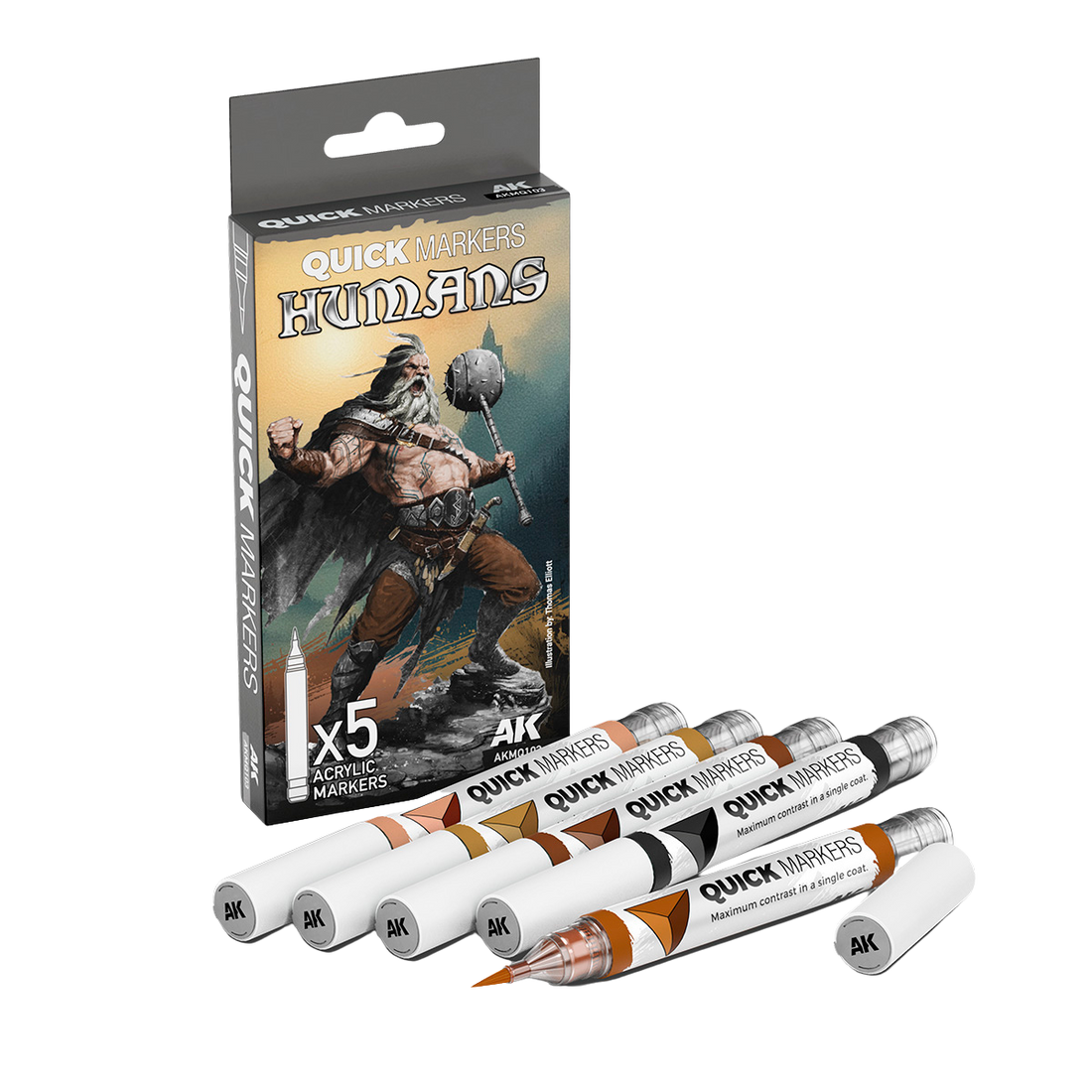 AK Interactive - QUICKMARKER SET - HUMANS