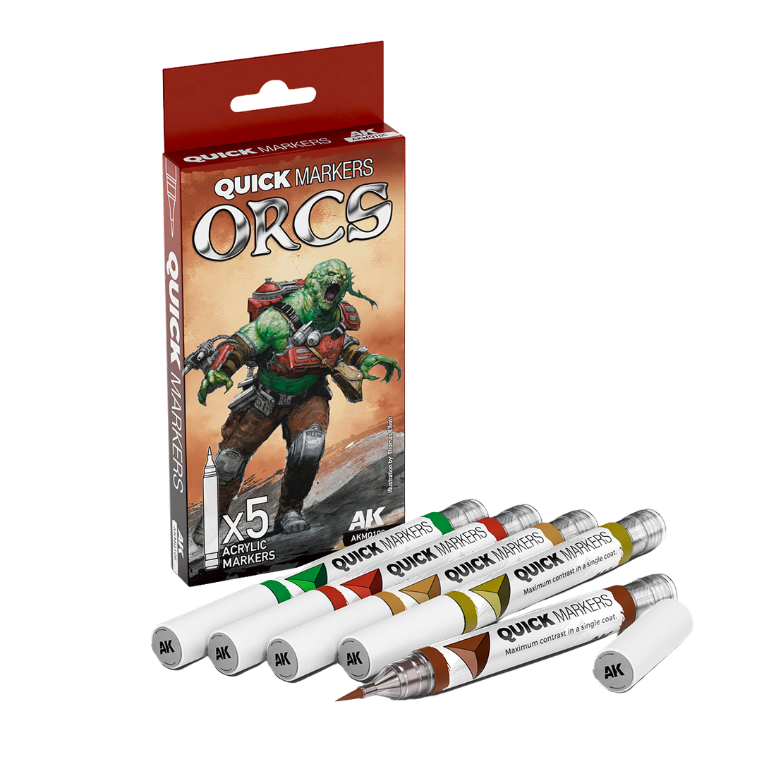 AK Interactive - QUICKMARKER SET - ORCS