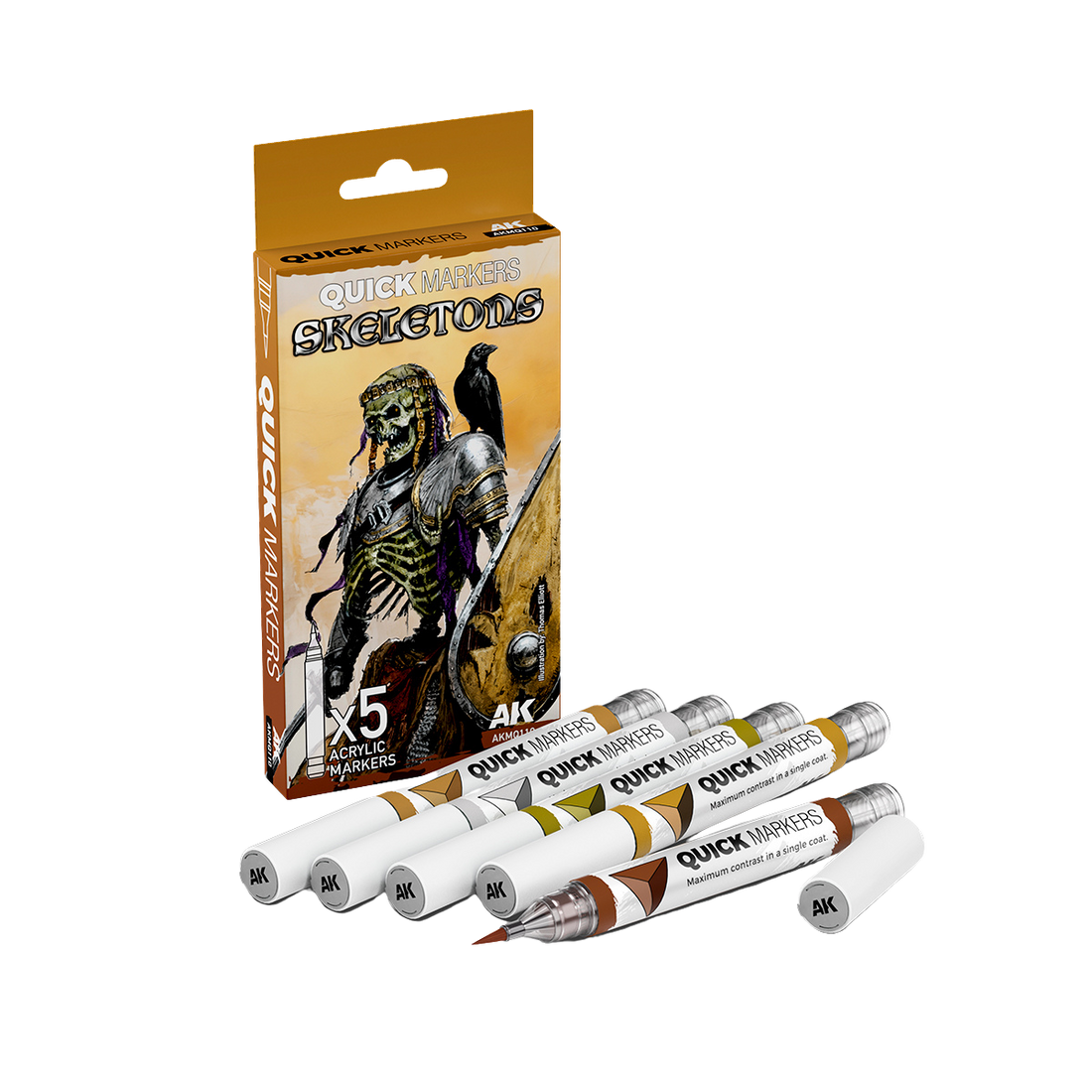 AK Interactive - QUICKMARKER SET - SKELETONS