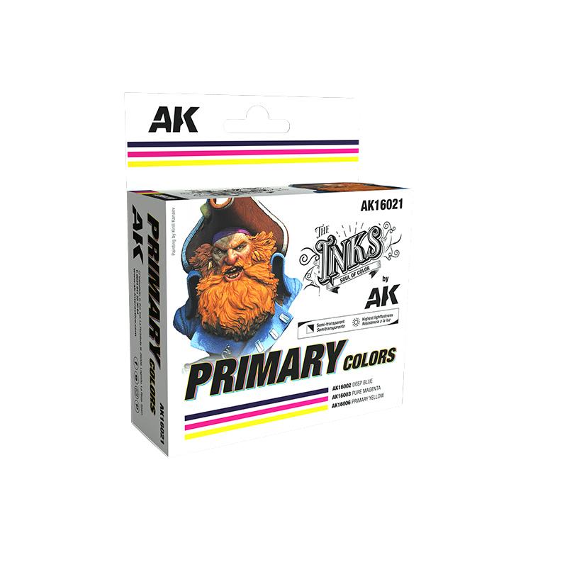 AK Interactive - PRIMARY COLORS SET - SET 3 Ref. (INKS)