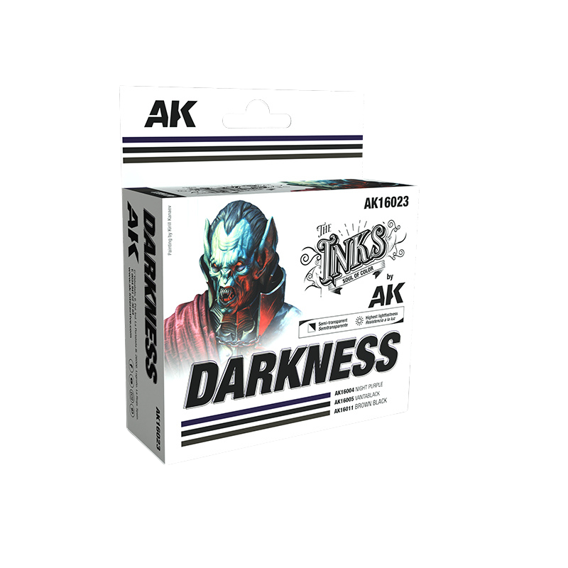 AK Interactive - DARKNESS - SET 3 Ref. (INKS)