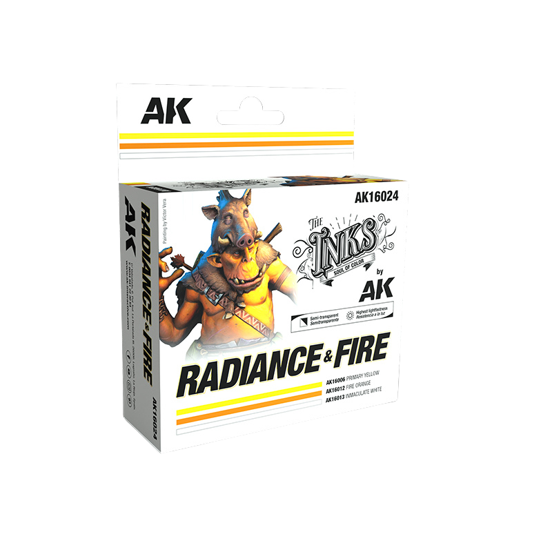 AK Interactive - RADIANCE & FIRE - SET 3 Ref. (INKS)