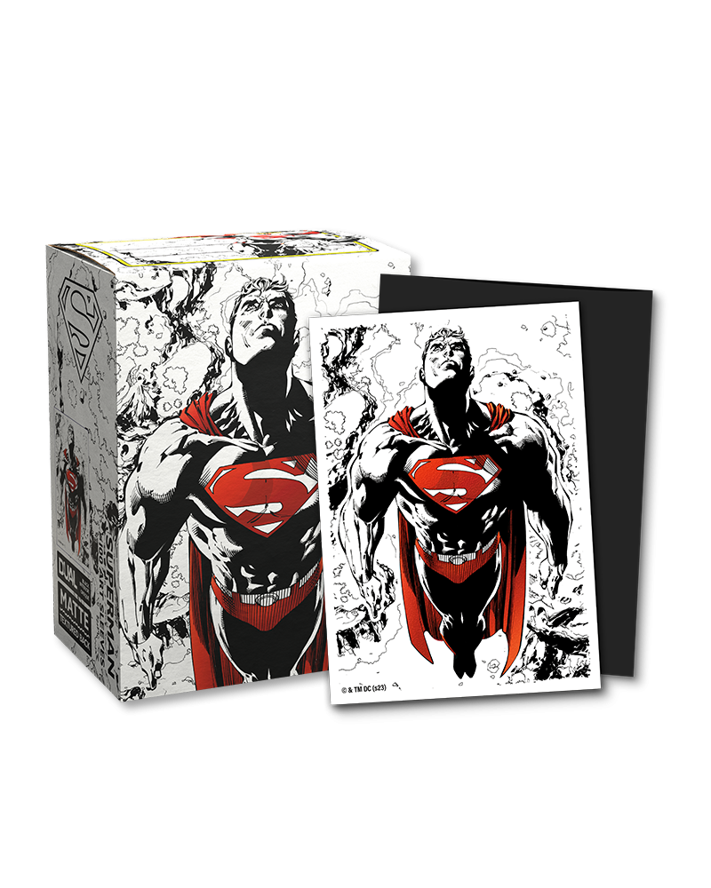 Dragon Shield Standard size License Sleeves - Superman Core (Red/White Variant) (100 Sleeves)