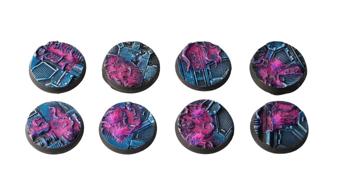 Gamers Grass - Alien Infestation Bases - Round 32mm (x8)